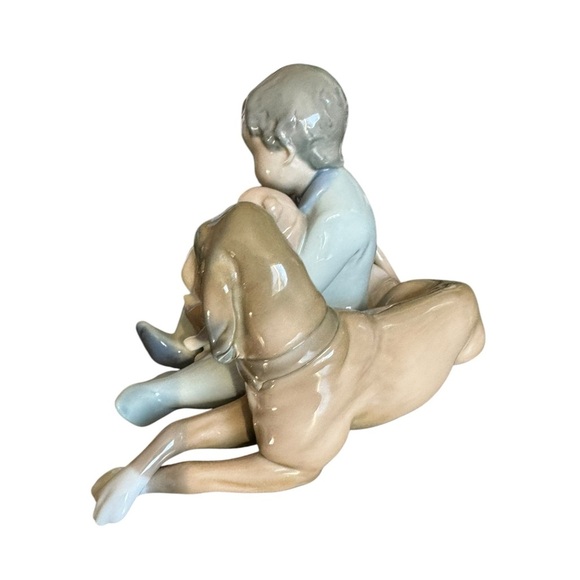 Lladro 1987 “Playmates” Boy Dogs figurine - Picture 3 of 6